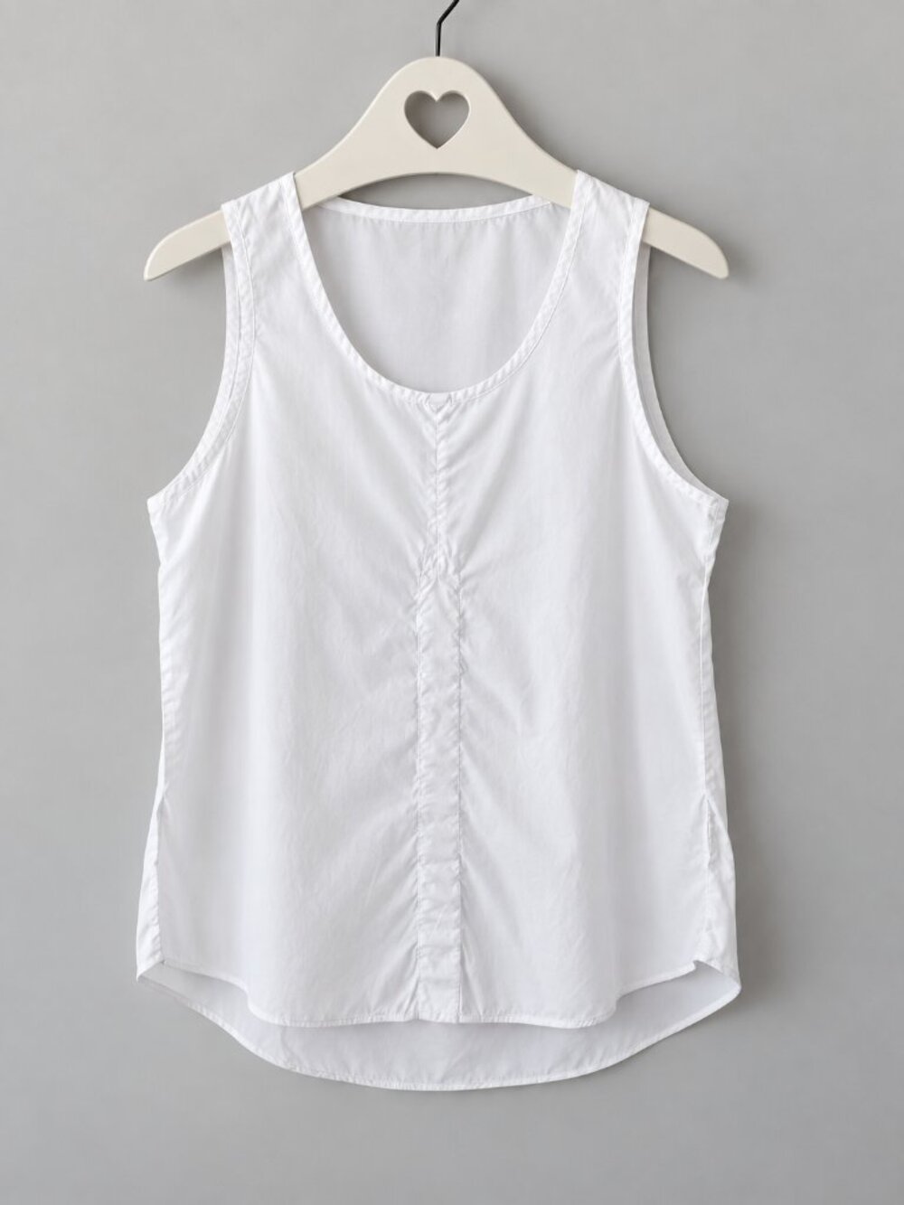 AllSaints Kalk White 100% Cotton Sleeveless Top Tank Size M PTP20
